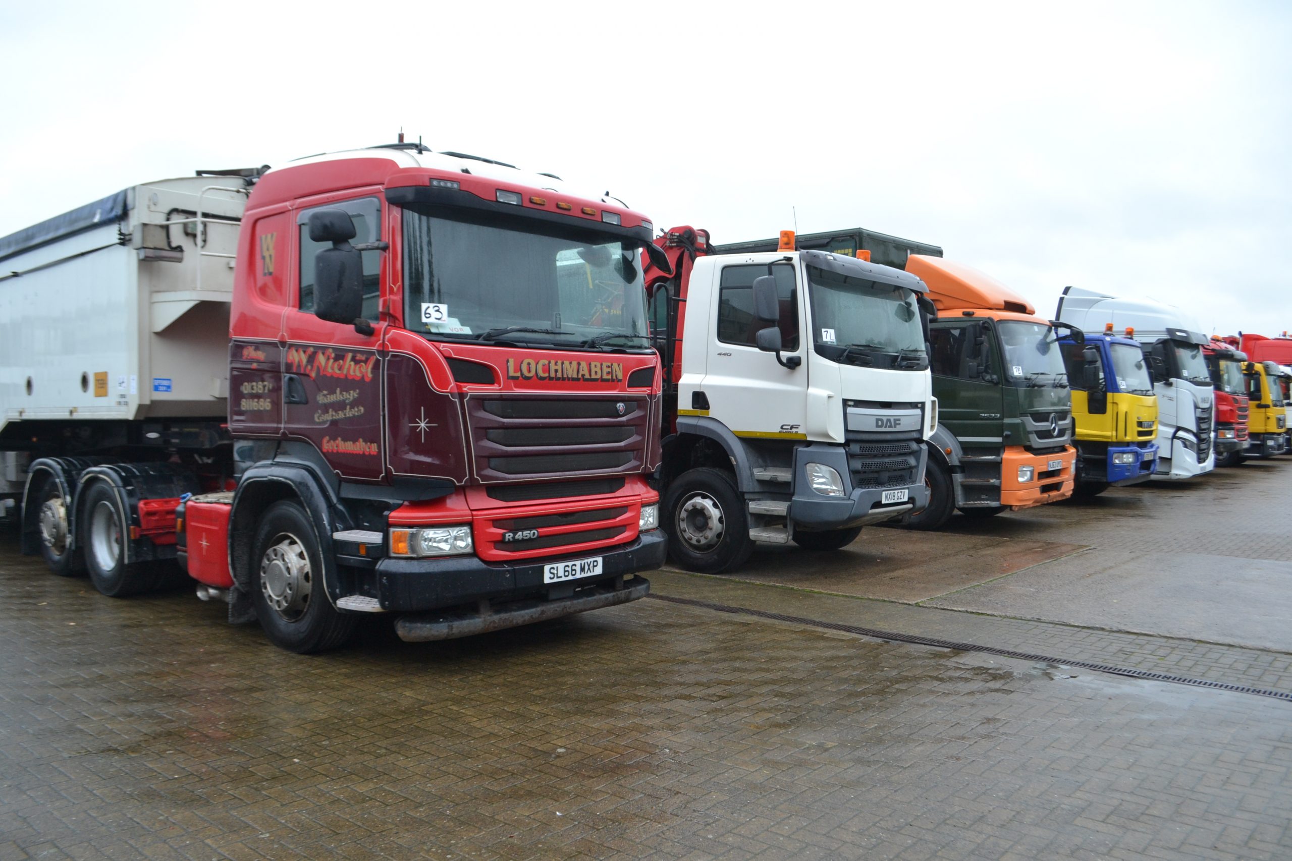 Vehicles for sale at the ProTruck Auction, October 2023